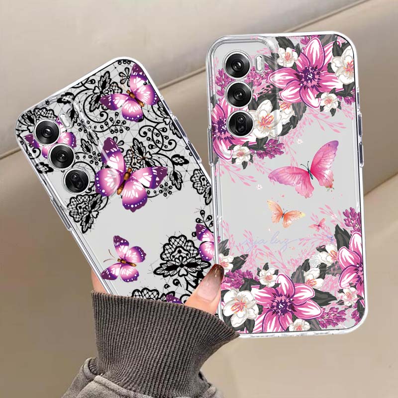 Oppo A78 - Design con stampa a farfalla per