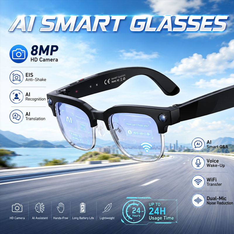 W630 HeyCyan Occhiali Intellig - Smart Glasses Lens recensione e prezzo