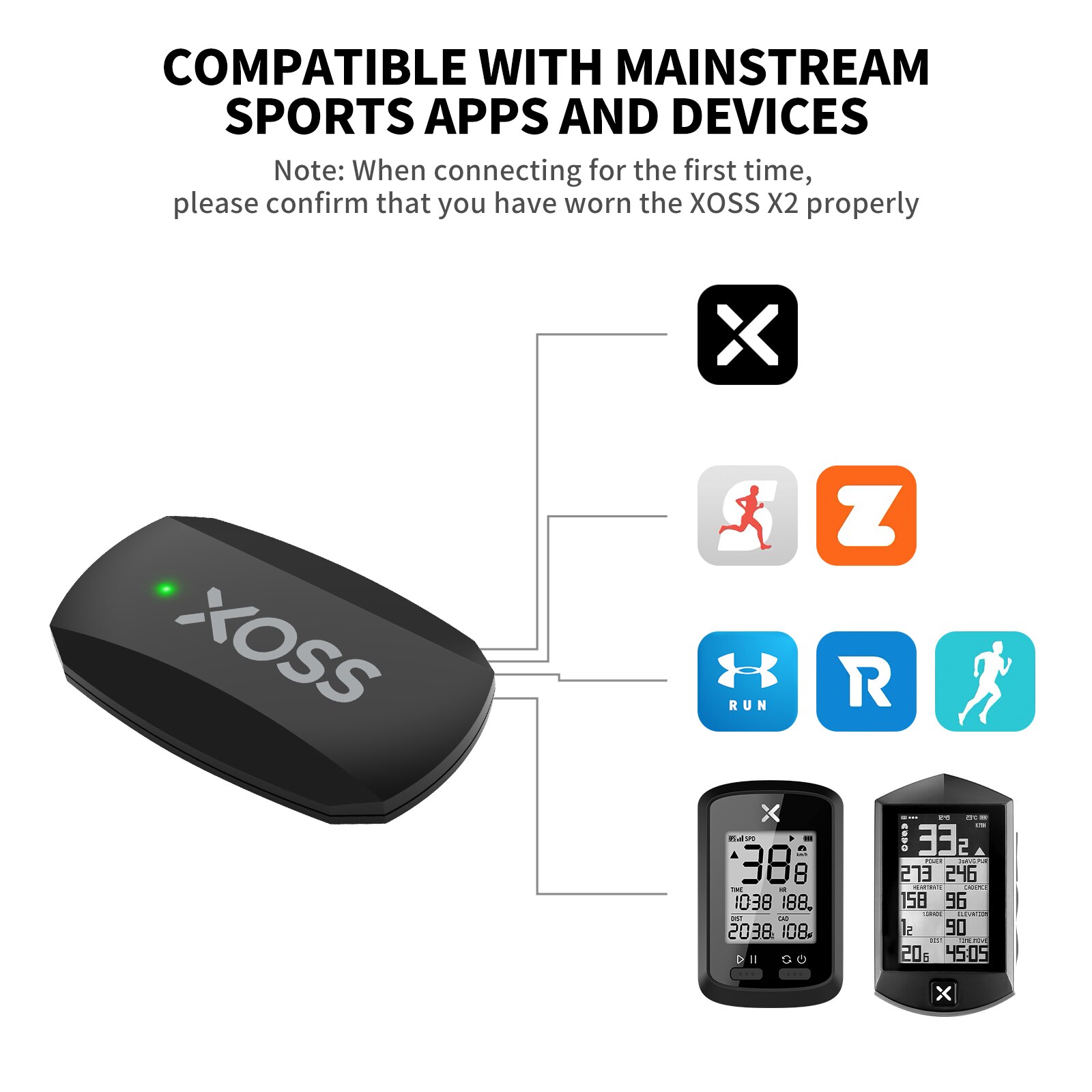 XOSS X2 Cardiofrequenzimetro c - Breath Rate Monitor recensione e prezzo